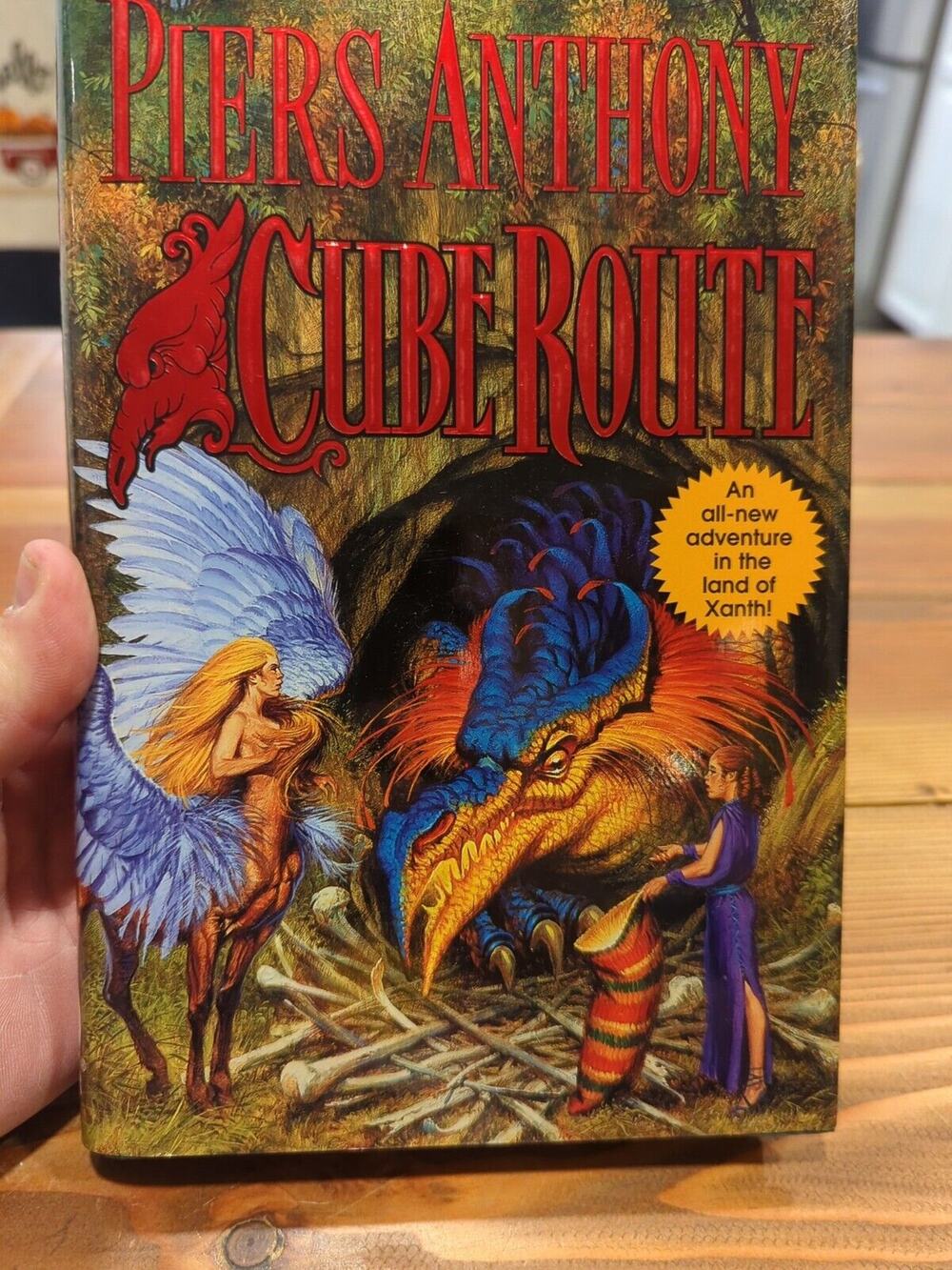 Piers Anthony - CUBE ROUTE (XANTH) - 1st Edition 1st Print - Hardcover Excellent